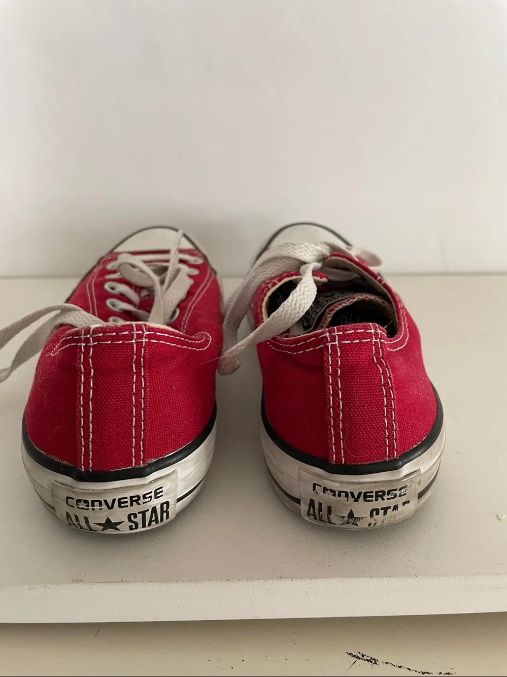 CONVERSE Chuck Taylor All Star Low Top Classic Sneakers Shoes  Unisex Red/White